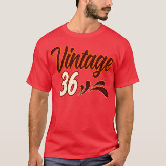 Camiseta Vintage Aniversário De 36 Anos