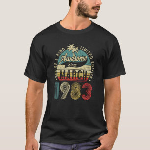 Camiseta Vintage aniversário de 40 anos de 40 anos, desde m