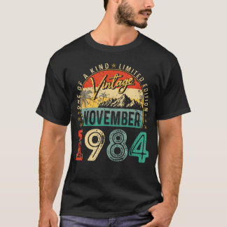 Camiseta Vintage aniversário de 40 anos Gift Vintage novemb