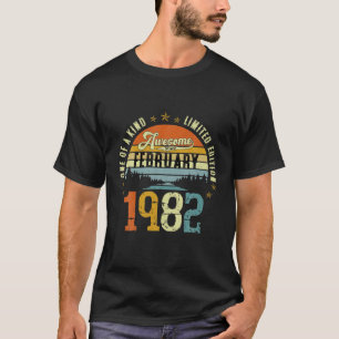 Camiseta Vintage aniversário de 40 anos Incrível Desde Fe