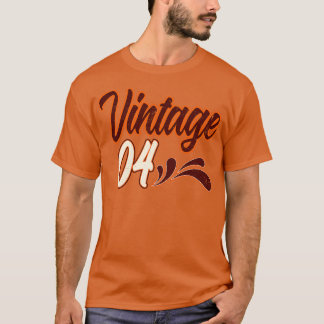 Camiseta Vintage Aniversário De 4 Anos