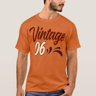 Camiseta Vintage Aniversário de 6 Anos