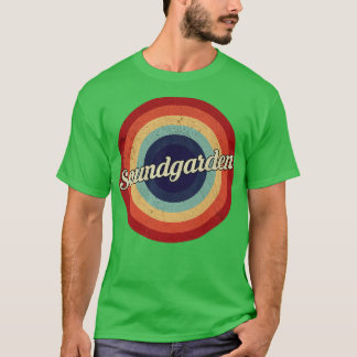 Camiseta Vintage ao círculo de retrorreflectores do Jardim 