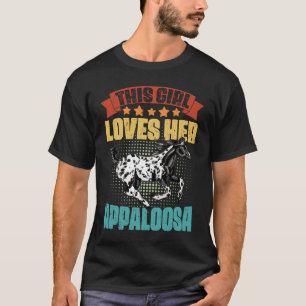 Camiseta Vintage Appaloosa Horse Girl For A Spotpy Ho