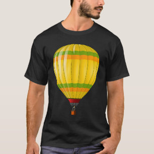 Camiseta Vintage Ar Quente Balão Design Balonando Homens