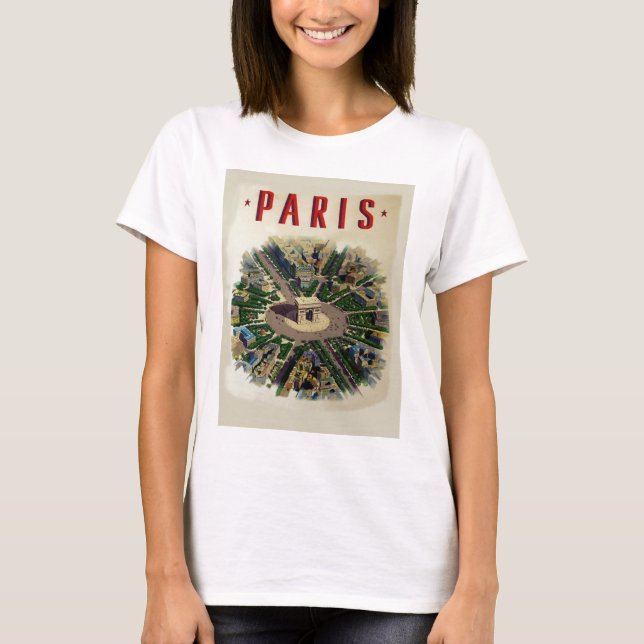 Camiseta Vintage Arc de Triomphe Paris (Frente)