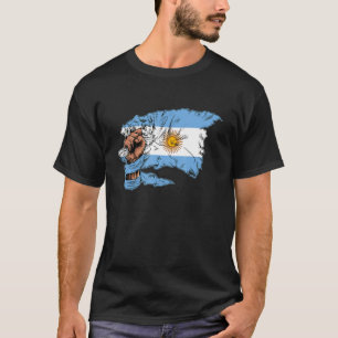 Camiseta Vintage Argentina Bandeira Orgulho argentino