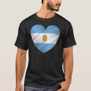 Camiseta Vintage Argentina Flag Pride Support Arg