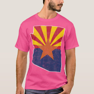 Camiseta Vintage Arizona Flag Grand Canyon Saguaro Retro Me