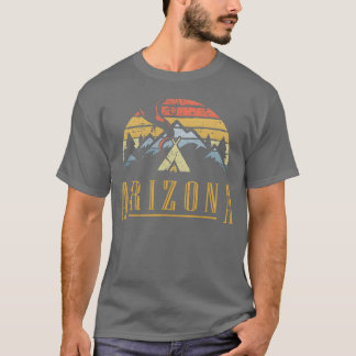Camiseta Vintage Arizona Mountains Camping Campfire Retro v