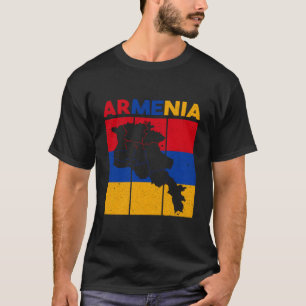 Camiseta Vintage Armênia Mapa Armênia Sinalizador Armênio M