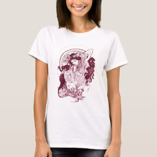 Camiseta Vintage Art Nouveau