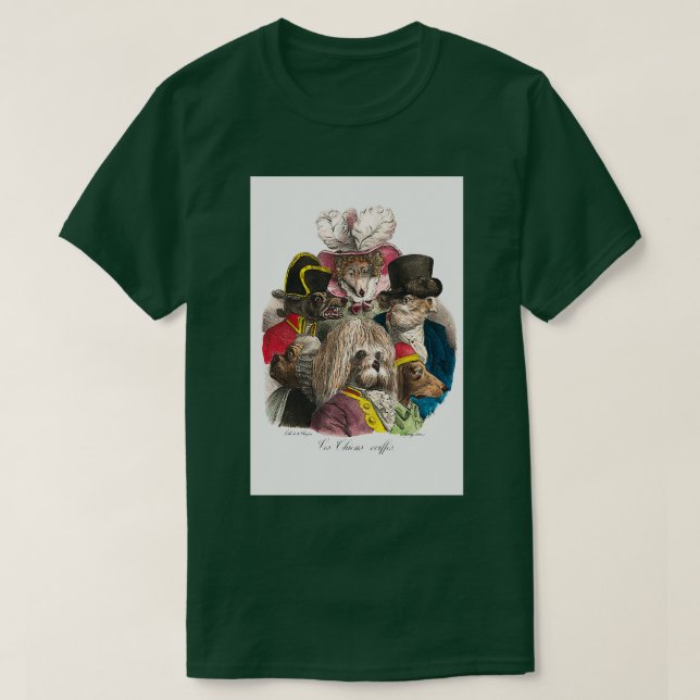 Camiseta Vintage artfrenchdogsretro art (Frente do Design)