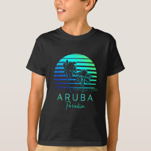 Camiseta Vintage Aruba Beach Vibes Vacation Souvenir