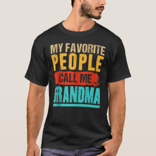 Camiseta Vintage As Minhas Pessoas Favoritas Chamam-Me Avó
