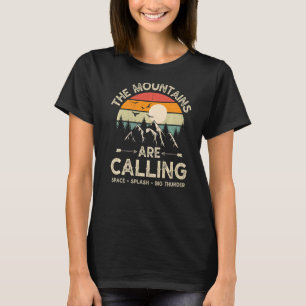 Camiseta Vintage, As Montanhas Estão Chamando O Espaço De A