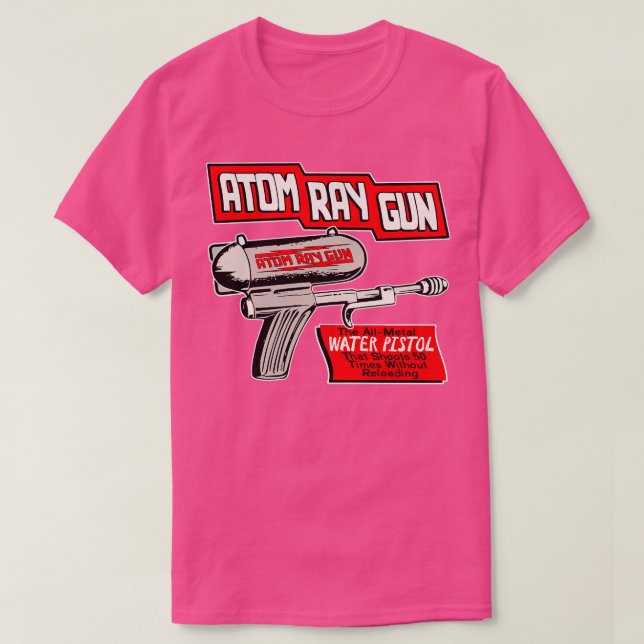 Camiseta Vintage Atom Ray Gun 40s (Frente do Design)