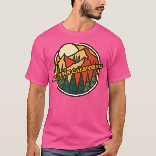 Camiseta Vintage Auburn California Mountain Hiking Souvenir (Frente)