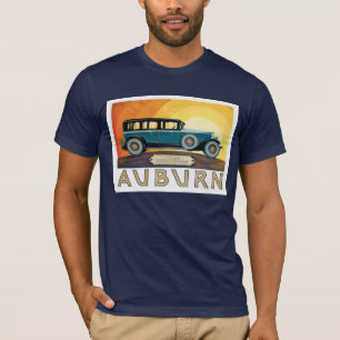 Camiseta Vintage Auburn Motors Sunburst Anúncio