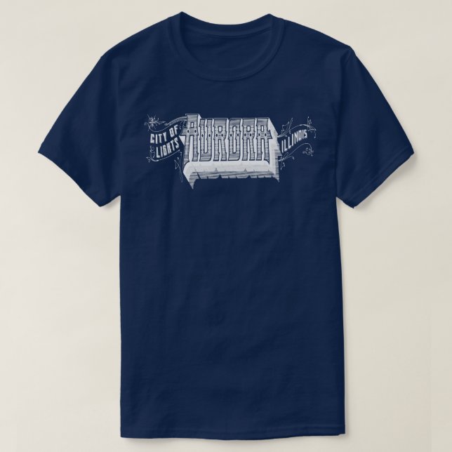 Camiseta Vintage Aurora IL TSirt (Frente do Design)