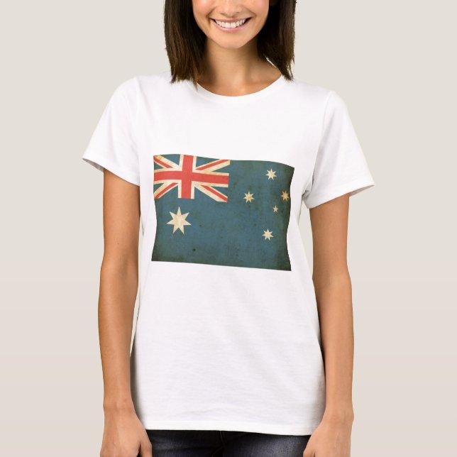 Camiseta Vintage Austrália Flag (Frente)