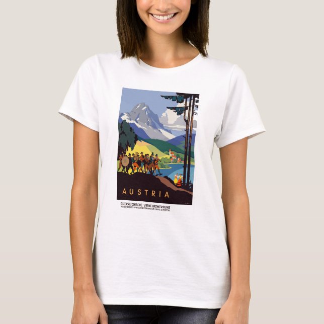 Camiseta Vintage Áustria Alps Viagem (Frente)