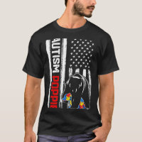 Vintage Autism Poppie Bear American Flag Consciênc