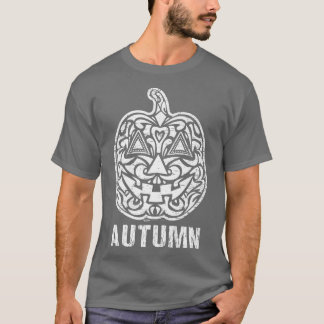 Camiseta Vintage Autumn Halloween - Design Premiu
