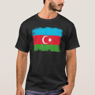 Camiseta Vintage Azerbaijão Flag Azerbaijão Independência D