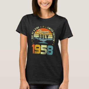 Camiseta Vintage {B]th Birthday Awmanutenção desde julho de