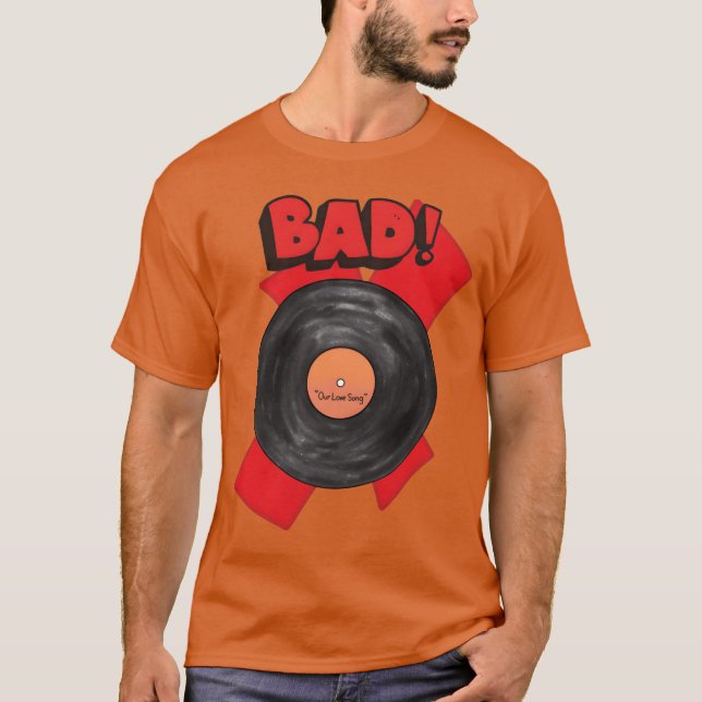 Camiseta Vintage Bad Music (Frente)
