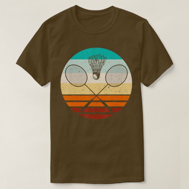 Camiseta Vintage badminton player badminton (Frente do Design)