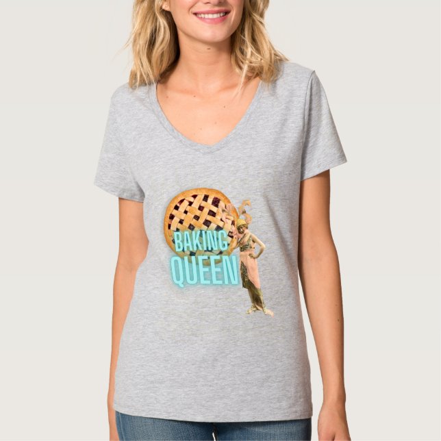 Camiseta Vintage Baking Queen (Frente)