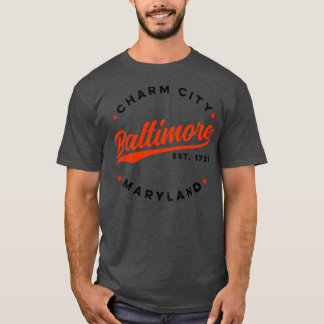 Camiseta Vintage Baltimore Charm City Maryland EUA 1