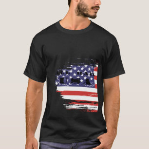 Camiseta Vintage Bandeira Americana Patriótica EUA