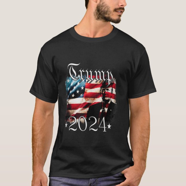 Camiseta vintage bandeira americana patriótica julho 4th T  (Frente)