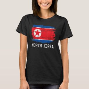 Camiseta Vintage - Bandeira da Coreia do Norte