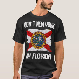 Camiseta Vintage - Bandeira em apuros Dont New York My Flor