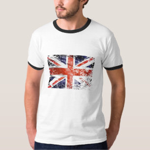 Camiseta Vintage bandeira inglesa Union jack UK country fla