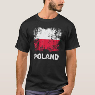Camiseta Vintage Bandeira Polonesa Bandeira Polônia Patriót