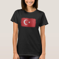 Vintage, bandeira turca Türkiye, orgulhoso Patriót
