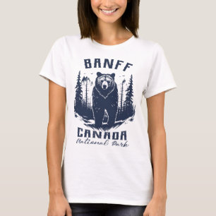 Camiseta Vintage Banff National Park Canadá Souvenir Hiking