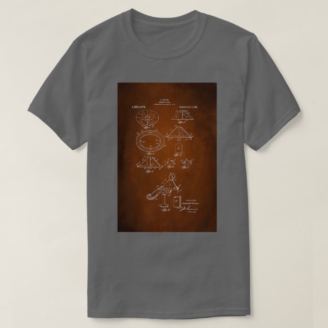 Camiseta Vintage Barber Apron Patent 1918 (Frente do Design)