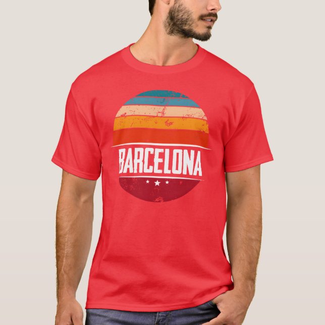 Camiseta Vintage Barcelona Spain Souvenir girl (Frente)