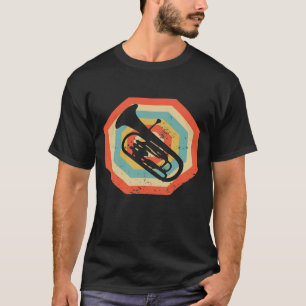 Camiseta Vintage Baritone Horn Banjo Silhouette