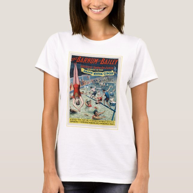 Camiseta Vintage Barnum & Bailey Circus Poster (Frente)