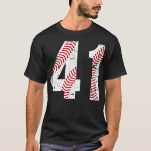 Camiseta Vintage Baseball 41 Jersey Number