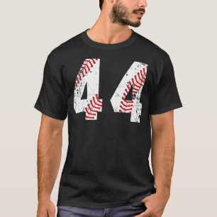 Camiseta Vintage Baseball 44 Jersey Number