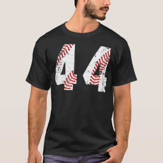 Camiseta Vintage Baseball 44 Jersey Number