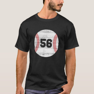 Camiseta Vintage Baseball Jersey Número 56